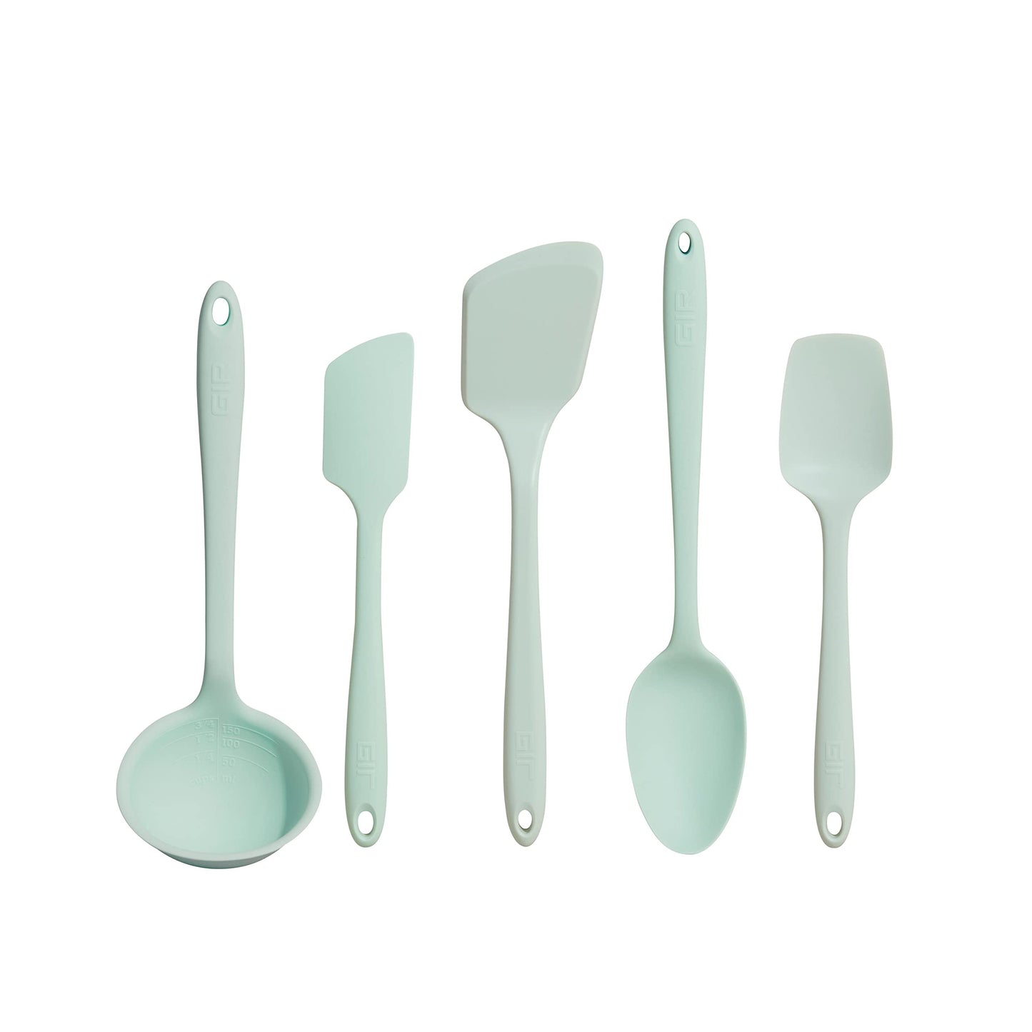 GIR: Get It Right 10-Piece Silicone Ultimate Kitchen Utensil Set – Spatulas, Ladle, Flip, Spoons, Whisk, Peeler & Spoonula – Nonstick, Non-Toxic, Heat-Resistant – Red