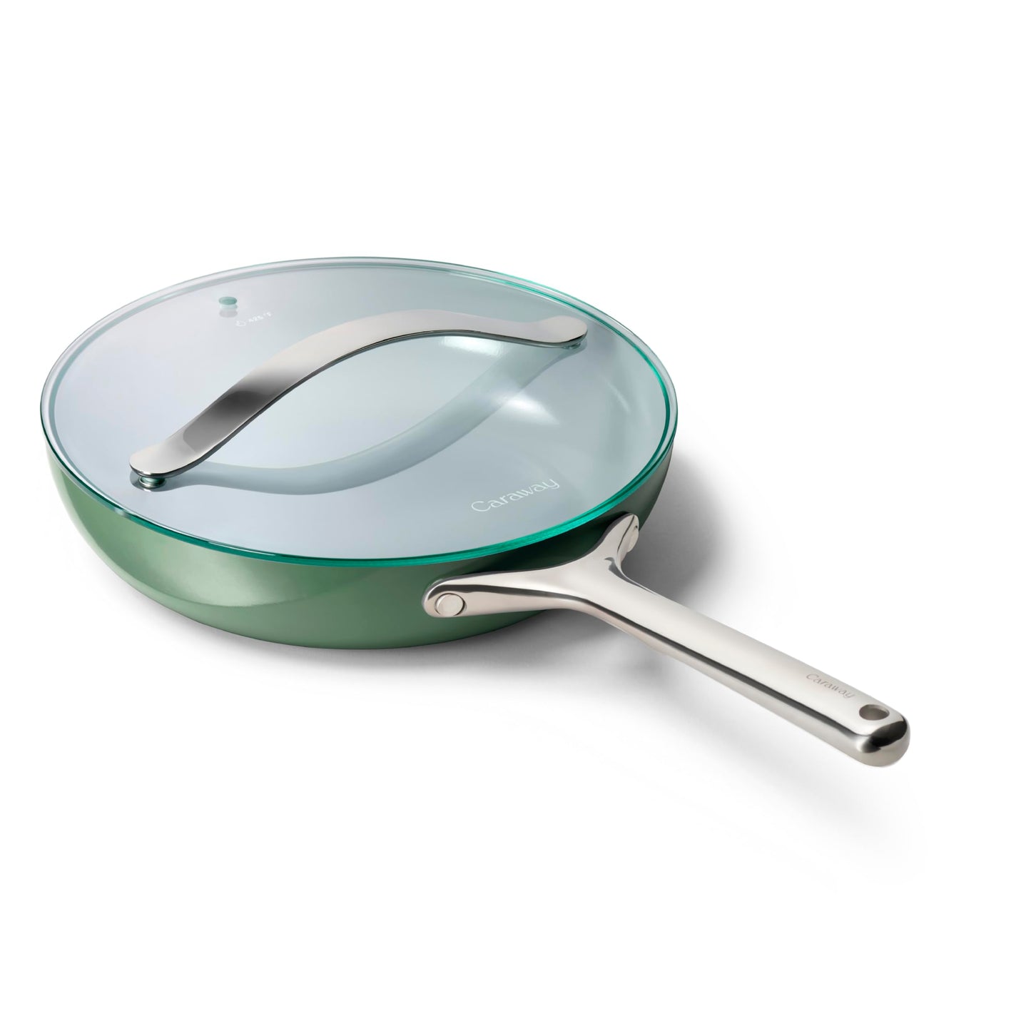 Caraway Ceramic Non-Stick Fry Pan Set with Glass Lids