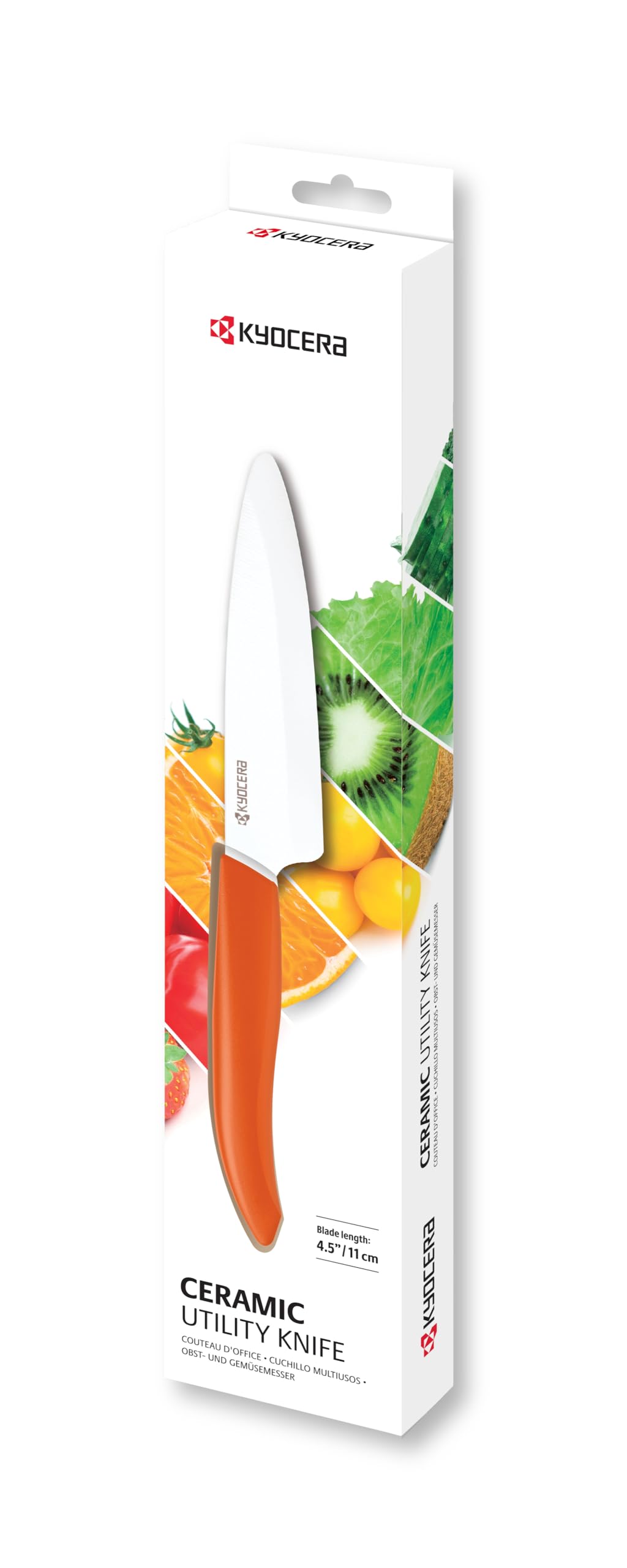 KYOCERA Revolution 4.5" Ceramic Utility Knife – Ultra-Sharp Japanese Blade