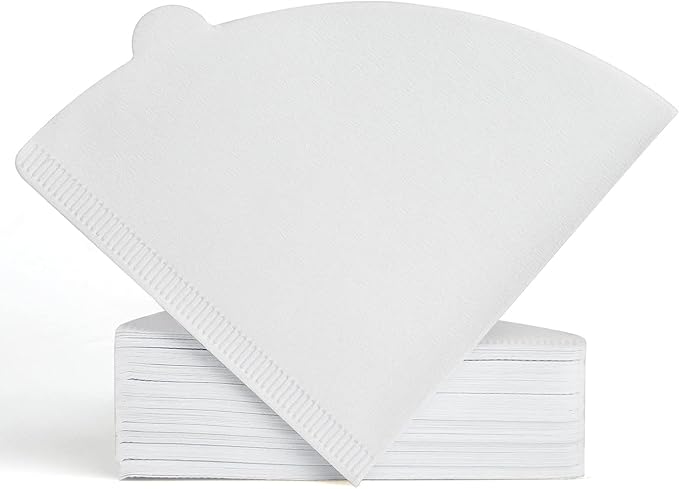Niveaya #4 Cone Coffee Filters, 200 Count, Unbleached Coffee Filters for 8-12 Cup Coffee Makers, Natural Paper Coffee Filters, Size 4 Cone Filters for Ninja Cuisinart & More
