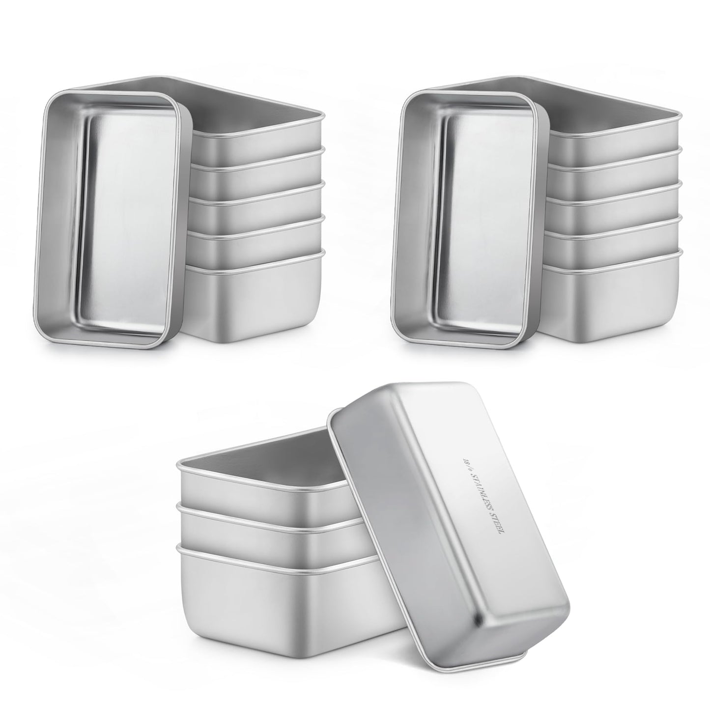 LIANYU Bread Loaf Pans Set of 4, 1 Large (12x5 Inch) & 3 Medium (9x5 Inch)