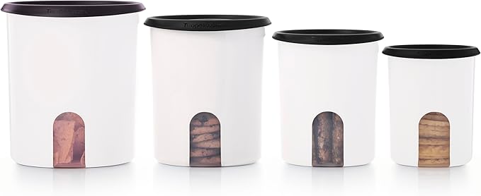 Tupperware Heritage Collection 7.6 Cup Cookie Canister, Vintage Blue Color, Dishwasher Safe and BPA Free Container (1.8 L)