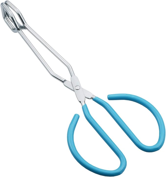 HINMAY Scissor Cooking Tongs 11" Stainless Steel Wire Tongs, Set of 2