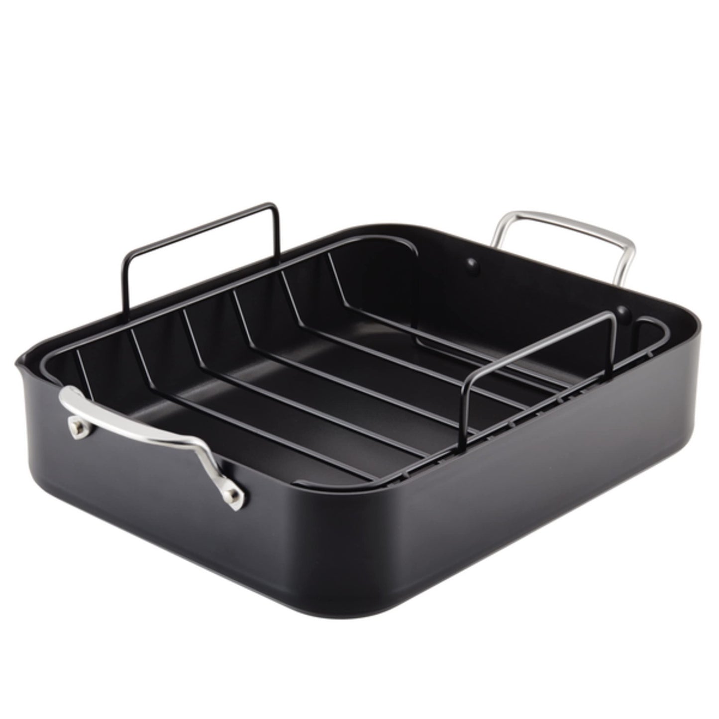 KitchenAid Hard Anodized Induction Nonstick Frying Pan Set With Lid, 3-Piece – 8 & 10 Inch Skillets, Durable, Even Heating, Dishwasher & Oven Safe, Easy-Clean, Matte Black