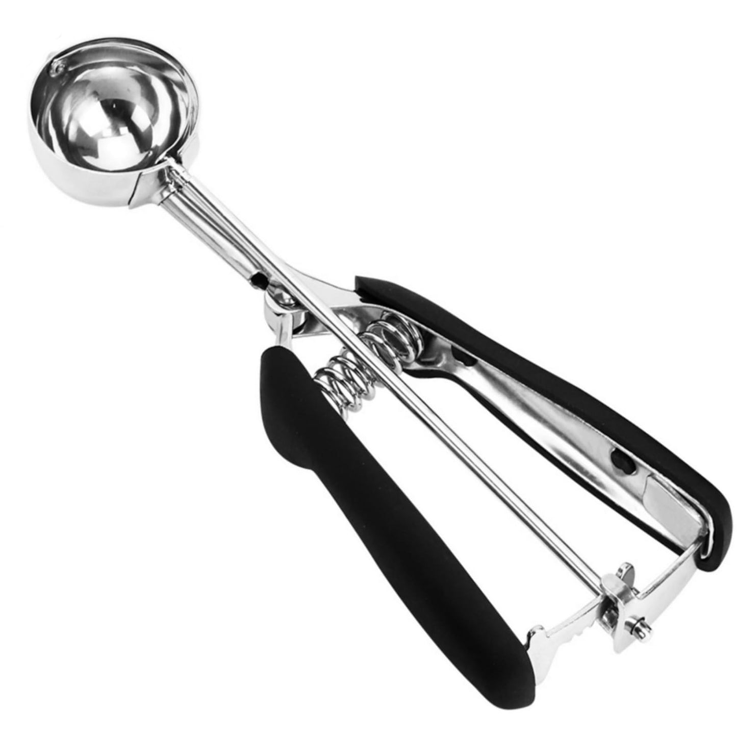Cookie Scoop, Ice Cream Scoop, 1Tbsp/15 ml/0.5oz Cookie Scoops for Baking, 18/8 Stainless Steel Cookie Scooper for Baking, Cookie Dough Scoop with Non-slip Grip (Red)