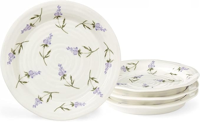 Portmeirion Sophie Conran Lavandula Side Plate - White, Set of 4
