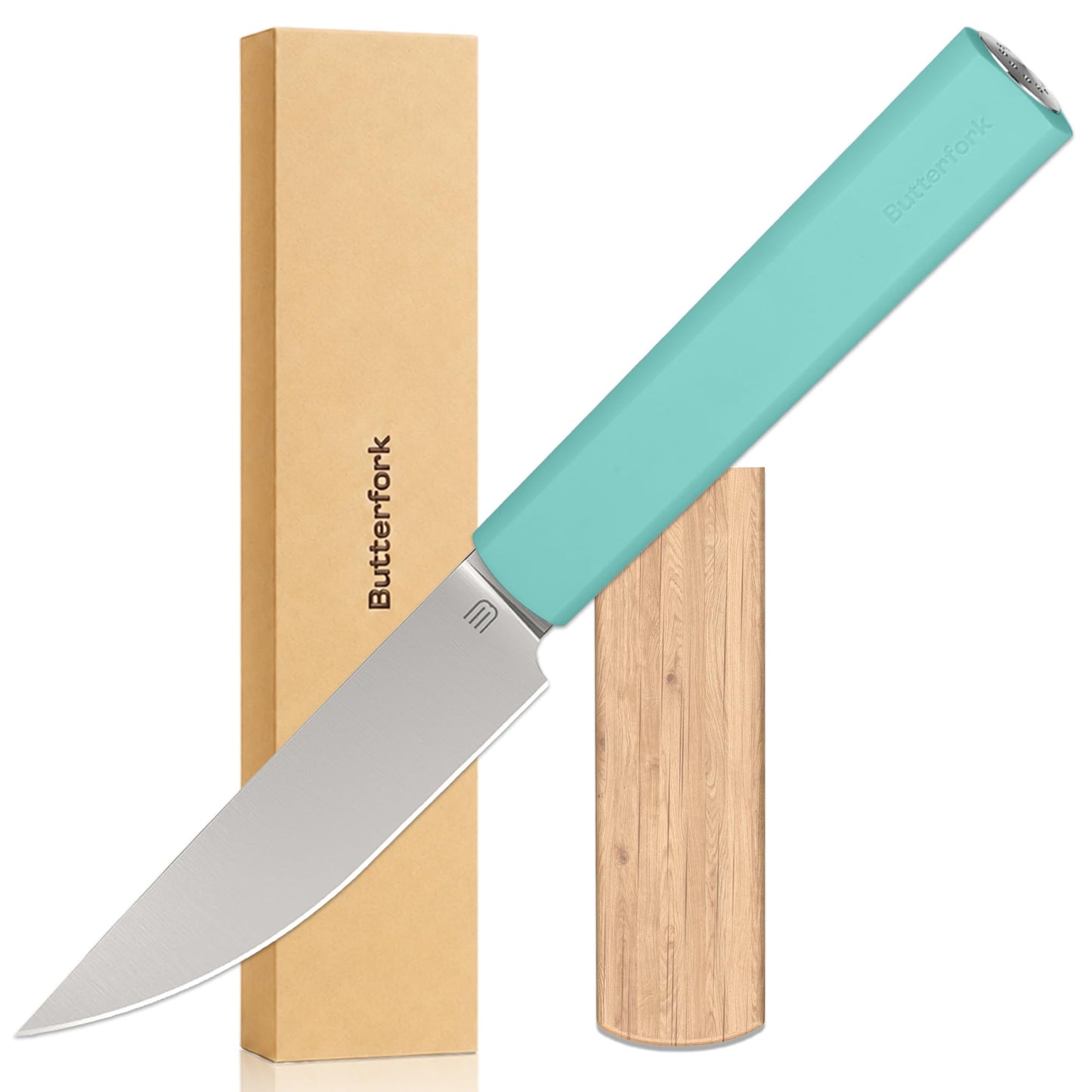 8 Inch Chef Knife, Kitchen Knife with AR-RPM9 Steel & Ergonomic ABS Handle