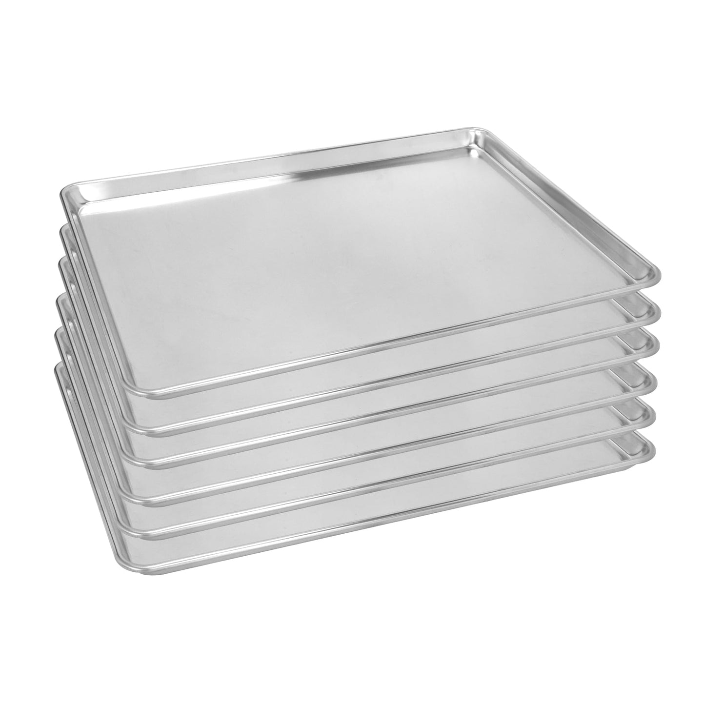 FSUON 6 Pack Aluminum Baking Sheet Pan, 21 x 15 in