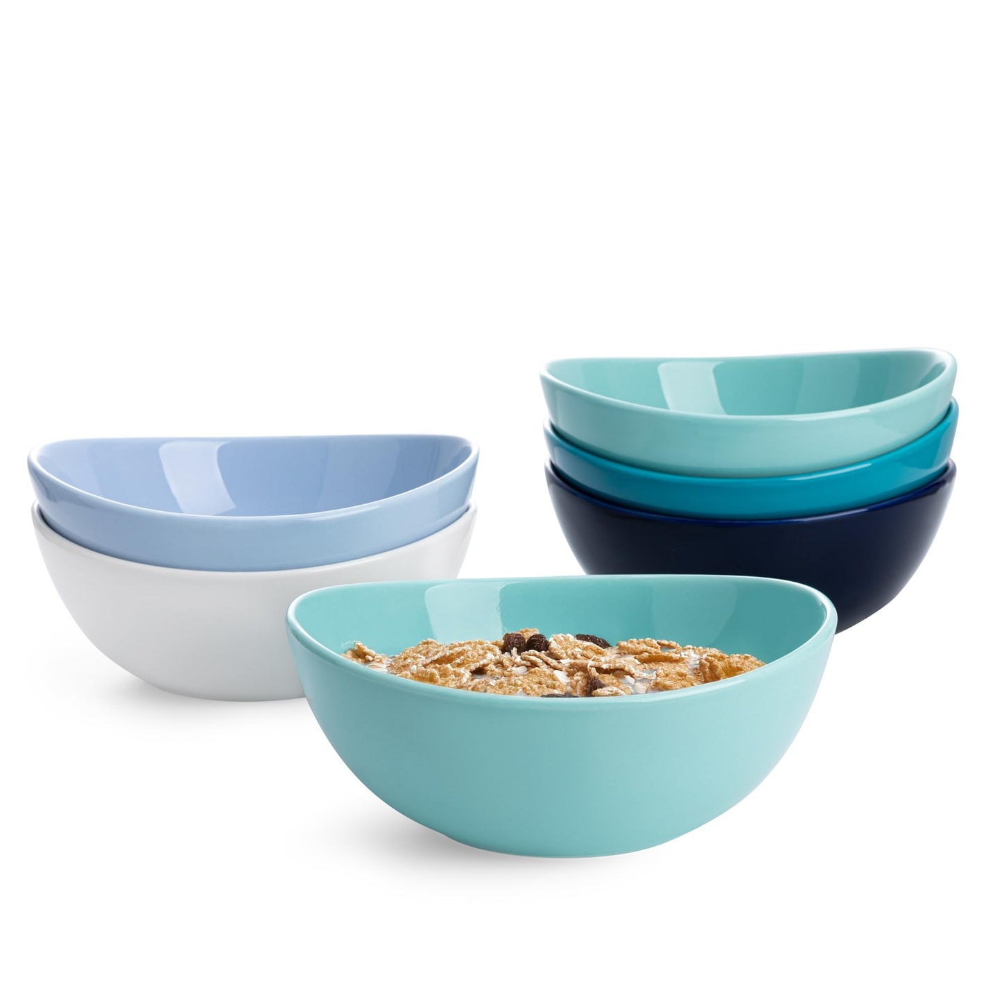 Sweese 4 oz Very Small White Porcelain Bowls - Set of 6 Dipping, Sauce, Salsa & Snack Bowls, Mini Ceramic Bowls for Condiments & Charcuterie