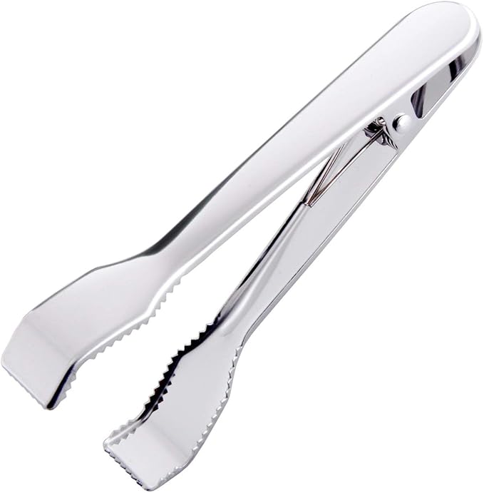 HINMAY Ice Tongs for Ice Bucket 6-3/4 Inch, Set of 2