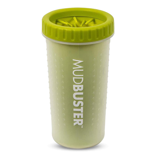 Dexas MudBuster Portable Dog Paw Cleaner, Green Large Paw Cleaning Solution for Premium Pet Supplies