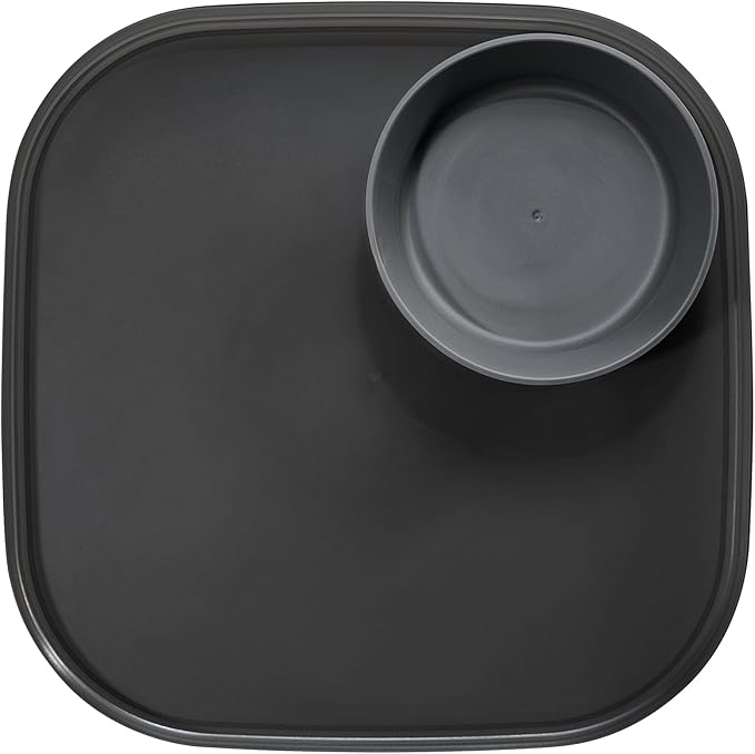 madesmart Dipware Dinner Plate, Carbon