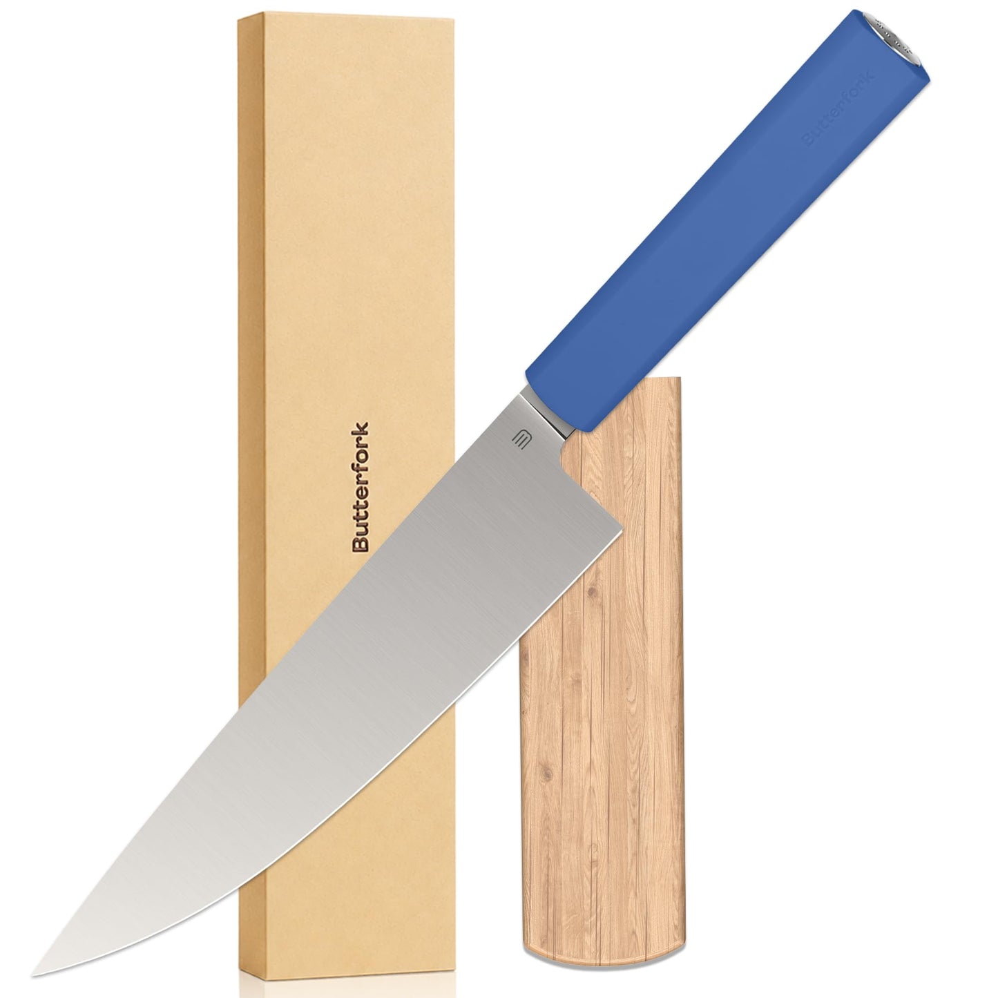 8 Inch Chef Knife, Kitchen Knife with AR-RPM9 Steel & Ergonomic ABS Handle