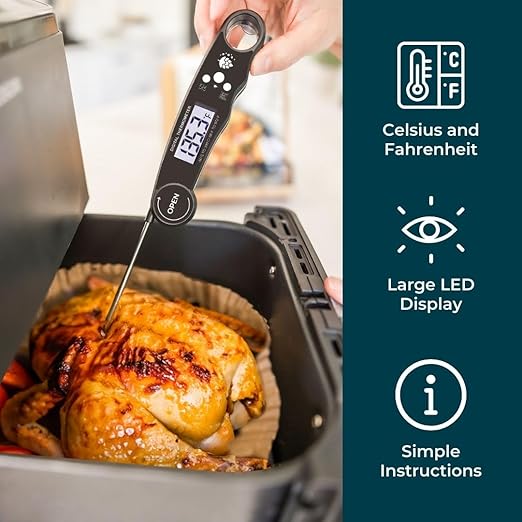 Cathy Yoder Digital Meat Thermometer, Instant Read Food Temperature Probe