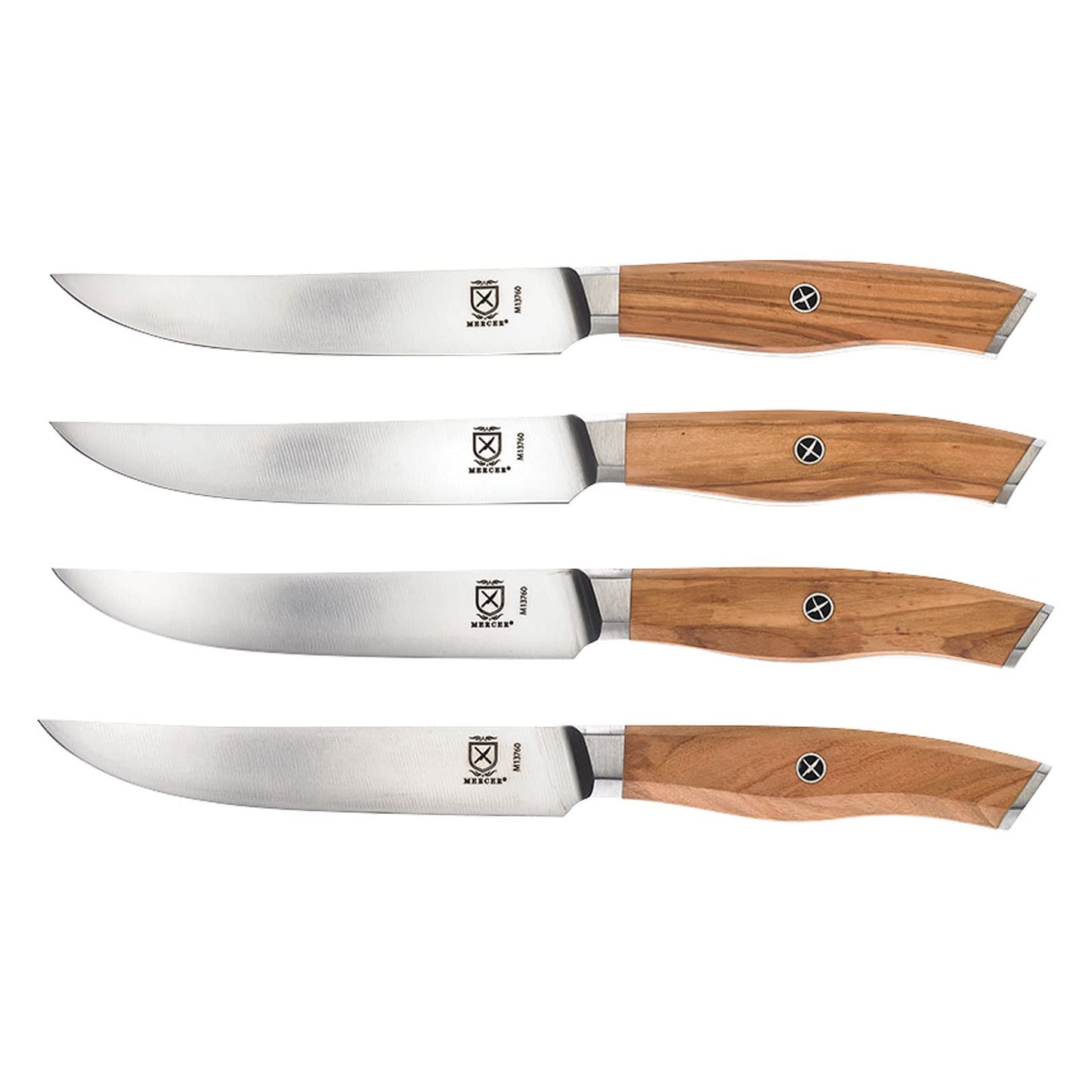 Mercer Culinary Olive Wood 4-Piece Steak Knife Set