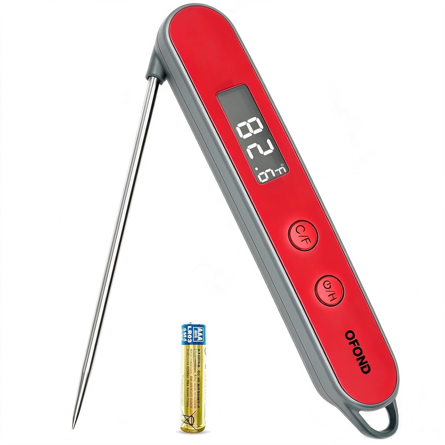 OFOND Meat Thermometer Digital,Instant Read Food Thermometer with Battery