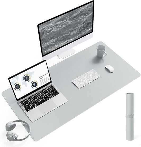 YSAGi Non-Slip Leather Desk Pad L Size, Waterproof Laptop Computer Desk