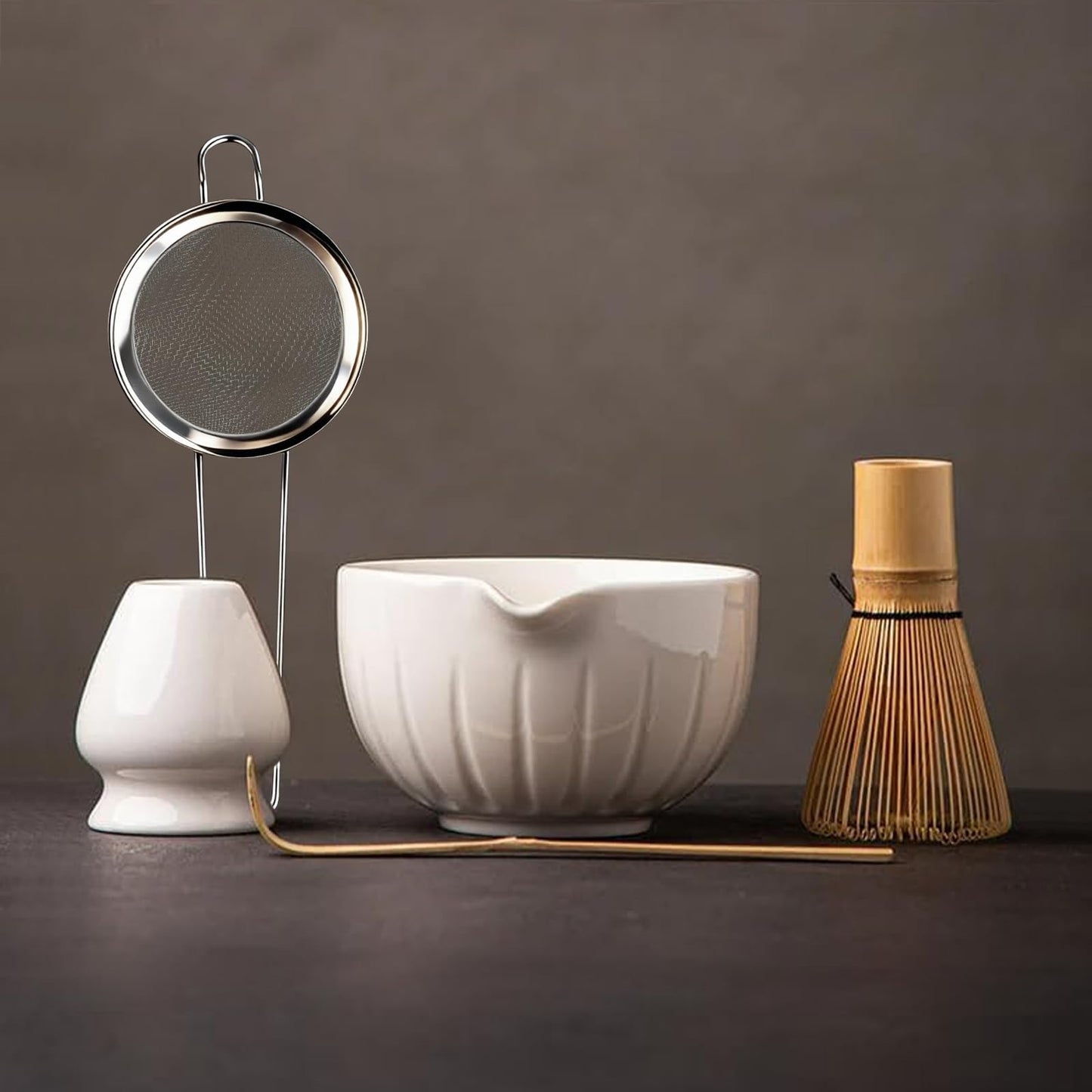 TANG PIN Matcha Set - Match Bowl and Whisk, 15 OZ Matcha Whisk Set