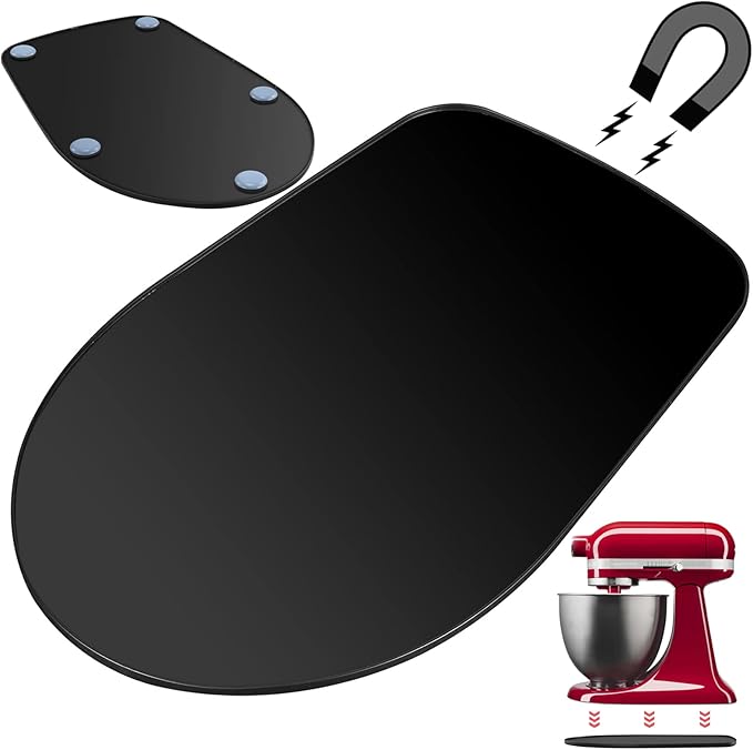 Mixer Mat Slider for KitchenAid 5-8 Qt Tilt Head Stand Mixer - Bamboo Kitchen Appliance Sliding Tray Mixer Mover Slider Board Compatible with Kitchen aid 5-8 Qt Stand Mixer, KitchenAid Artisan