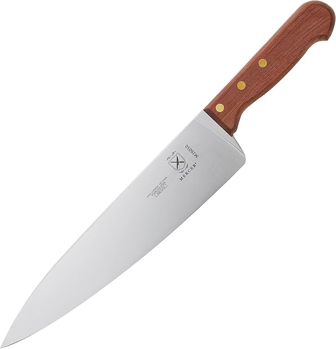 Mercer Culinary Praxis Chef Knife with Rosewood Handle, 8 Inch, Wood