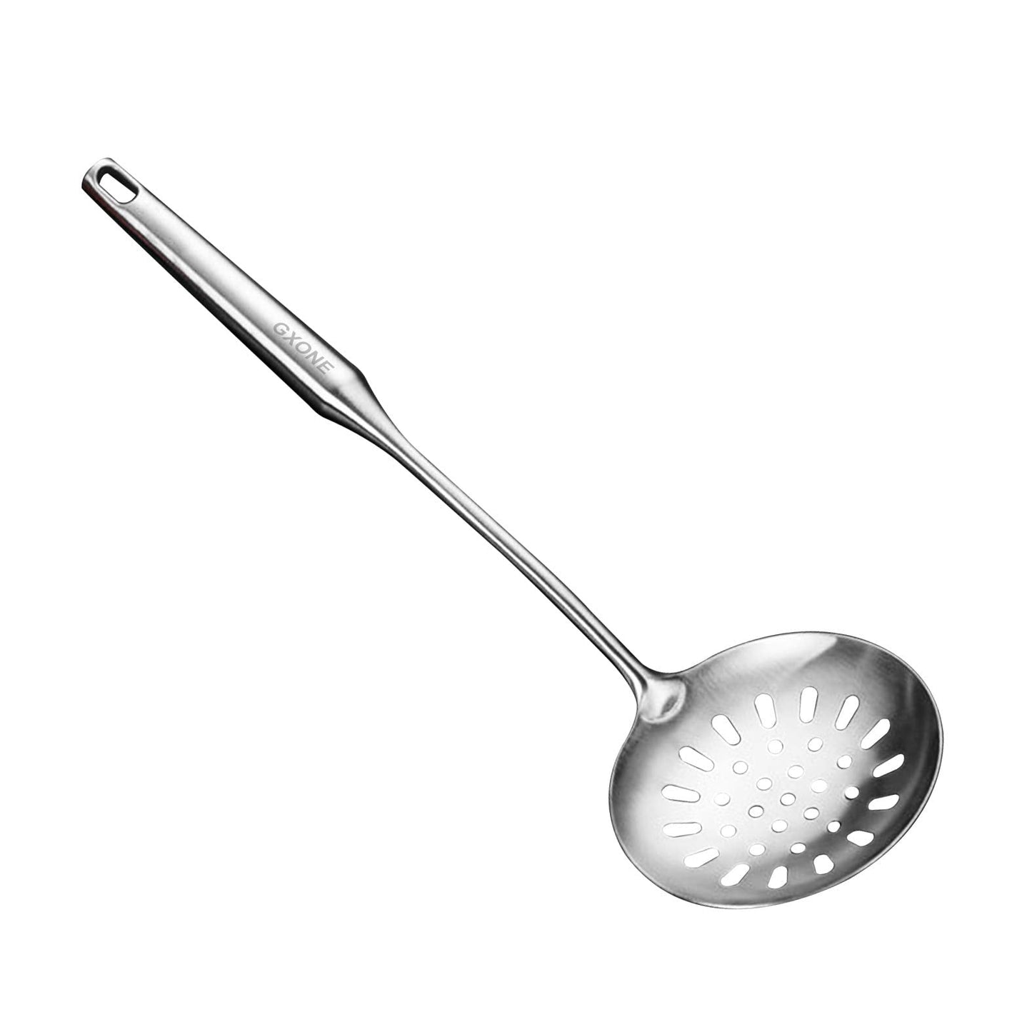 Spaghetti Spoon,304 Stainless Steel Pasta Spoon,Wooden Handle,14.2Inch