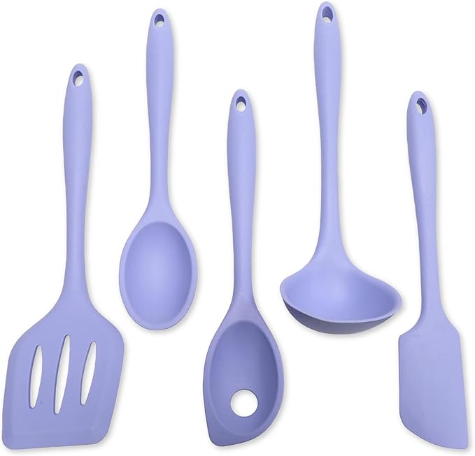 Chef Craft Premium Silicone Kitchen Tool and Utensil Set, 9 Piece, Red