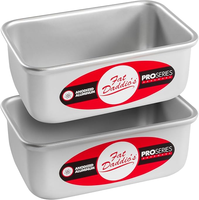 Fat Daddio's BP-5643 Anodized Aluminum Bread Loaf Pan, 9 x 5 x 2.5 inch
