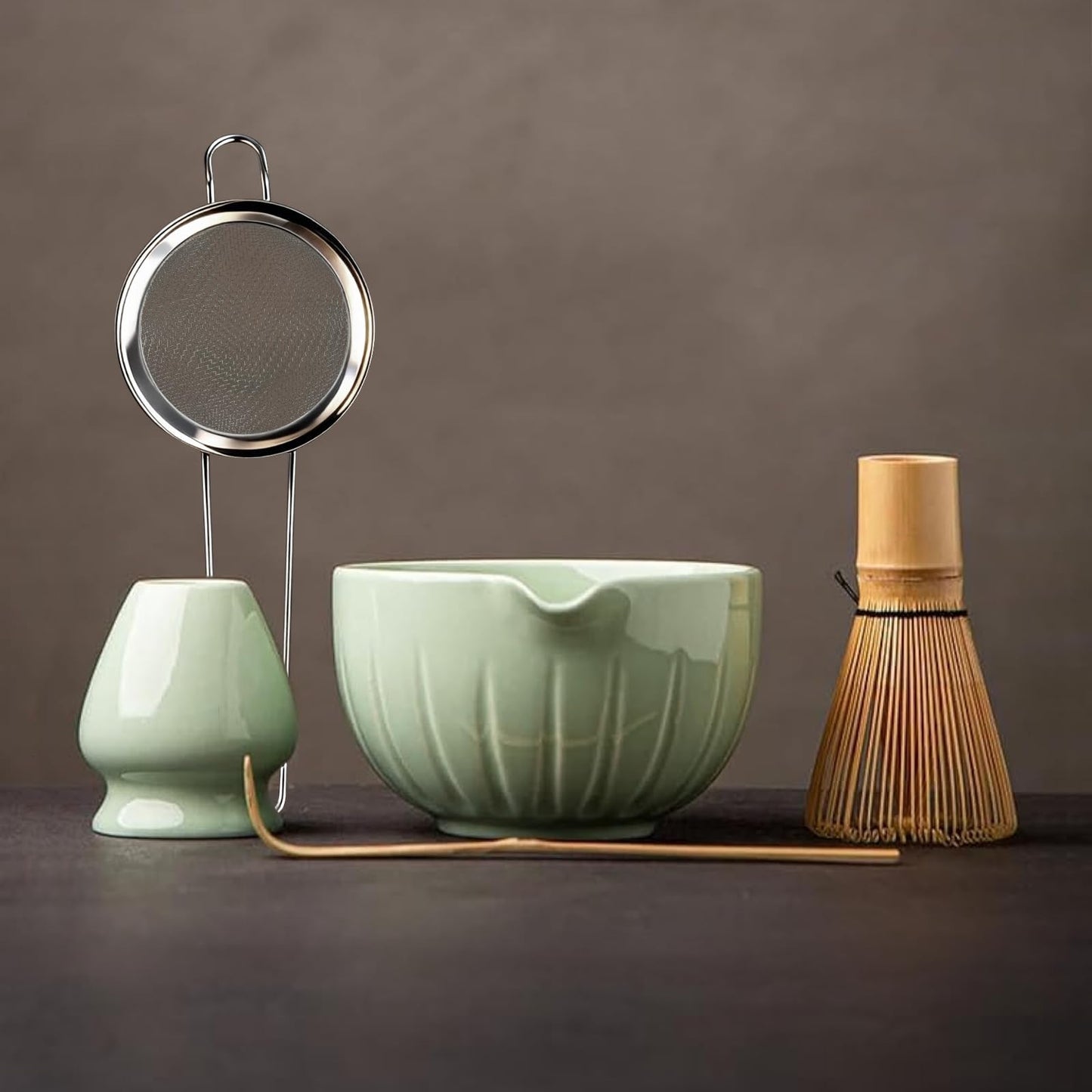 TANG PIN Matcha Set - Match Bowl and Whisk, 15 OZ Matcha Whisk Set