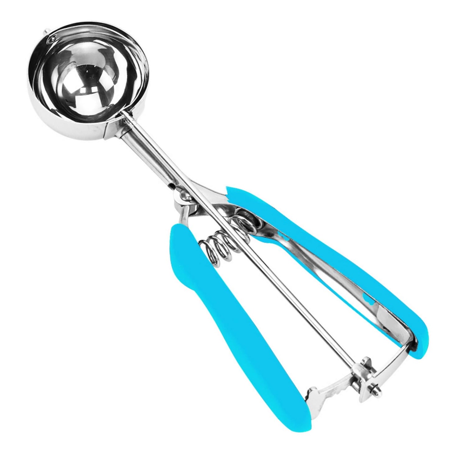 Cookie Scoop, Ice Cream Scoop, 1Tbsp/15 ml/0.5oz Cookie Scoops for Baking, 18/8 Stainless Steel Cookie Scooper for Baking, Cookie Dough Scoop with Non-slip Grip (Red)