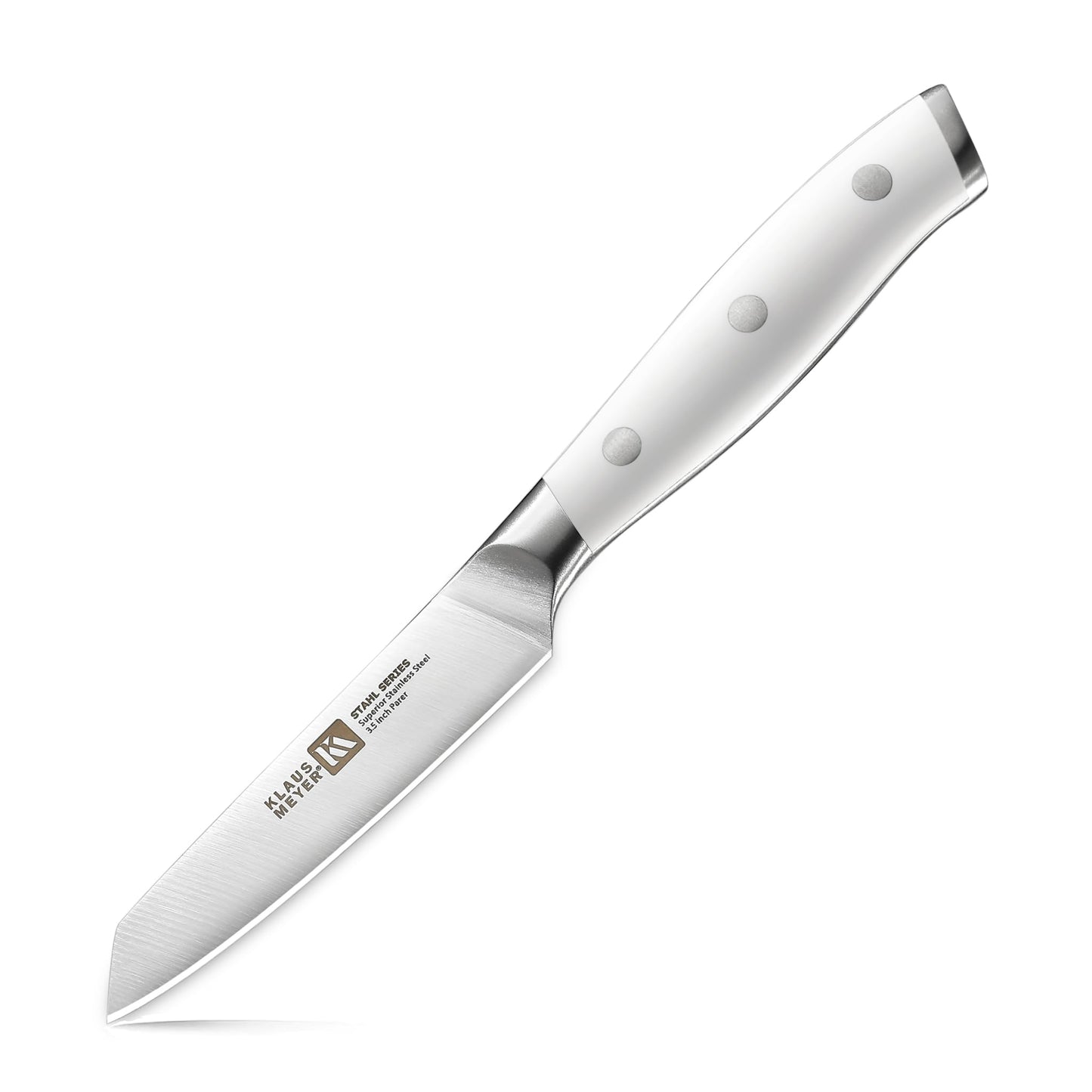 Klaus Meyer High Carbon Steel 3.5 Inch Paring Knife For Fruits (Black)