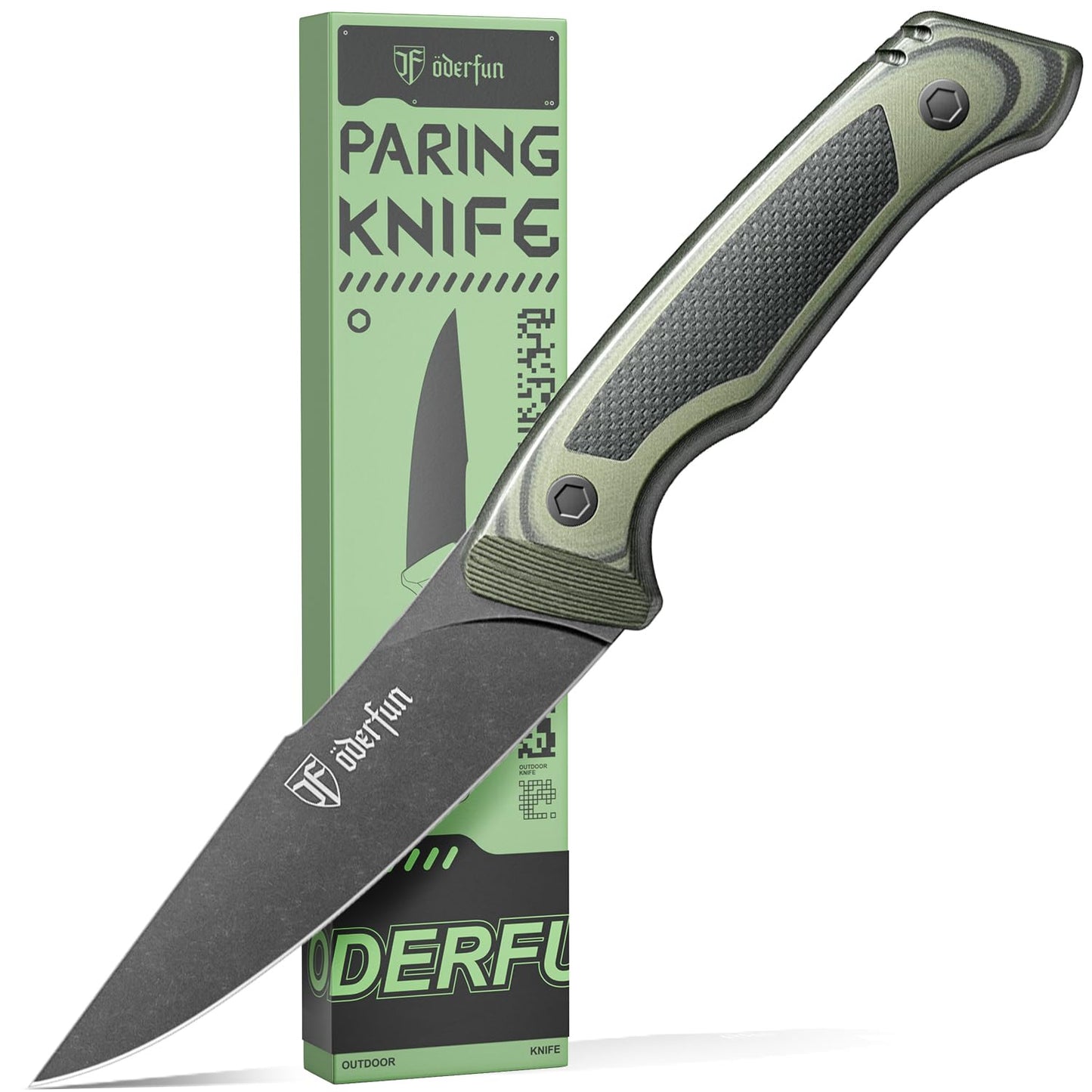 ODERFUN Kitchen Utility Knife, 5.5 Inch Chef Knife, Ergonomic G10 Handle