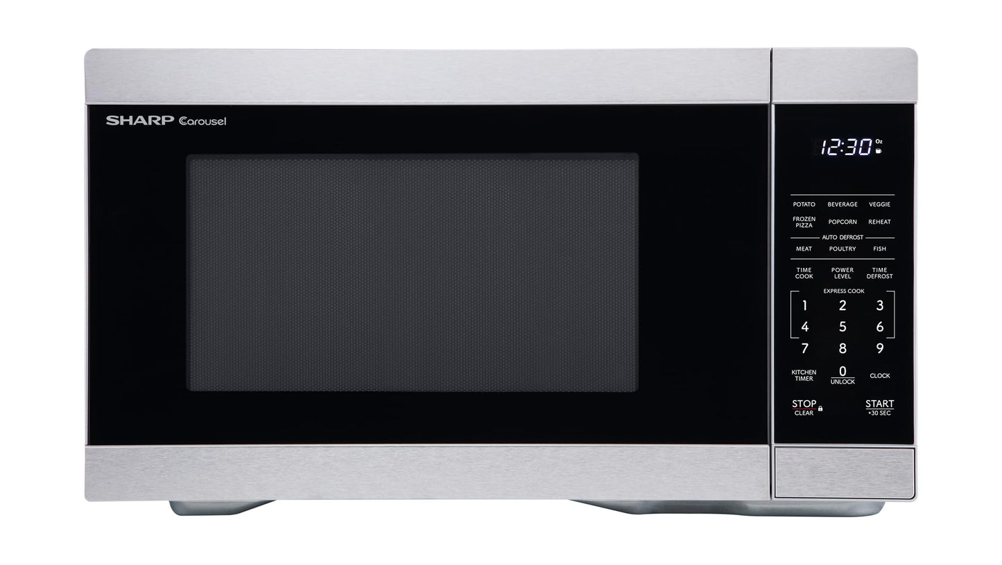 Sharp SMC1161KB 1.1 cu. ft. 1000W Black Countertop Microwave Oven