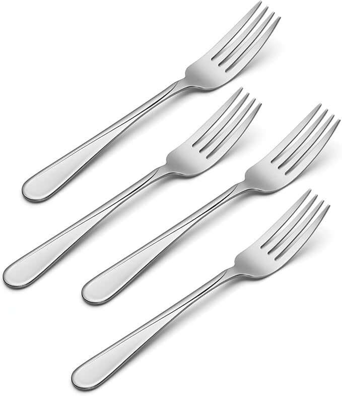 Oneida Flight Dinner Forks Silverware Set for 4, Flatware
