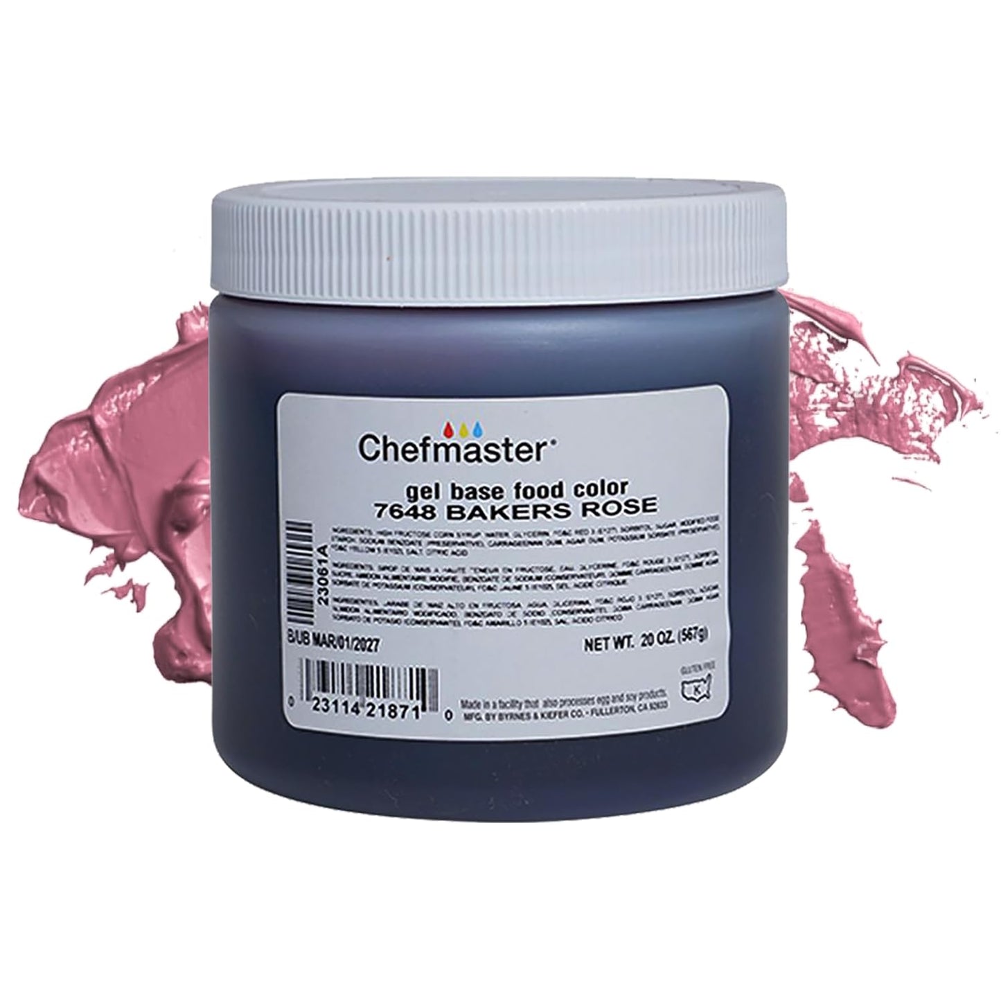 Chefmaster Lemon Yellow Gel Food Coloring | Vibrant Color | Professional-Grade Dye for Icing, Frosting, Fondant | Baking & Decorating | Fade-Resistant | Easy-to-Use | Made in USA | 1 oz