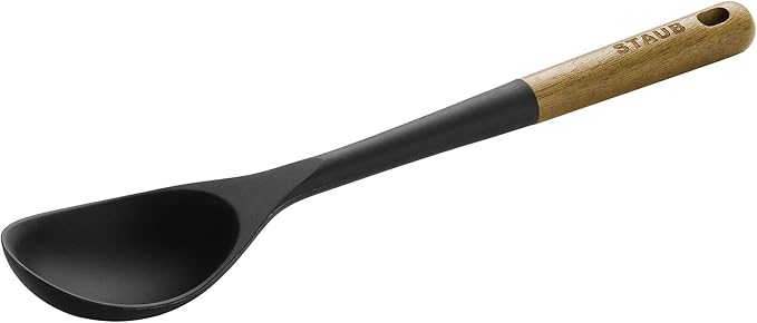 Staub Silicone with Wood Handle Cooking Utensil, Multi-function Spatula Spoon