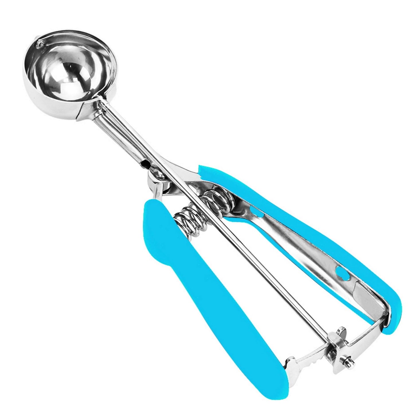 Cookie Scoop, Ice Cream Scoop, 1Tbsp/15 ml/0.5oz Cookie Scoops for Baking, 18/8 Stainless Steel Cookie Scooper for Baking, Cookie Dough Scoop with Non-slip Grip (Red)