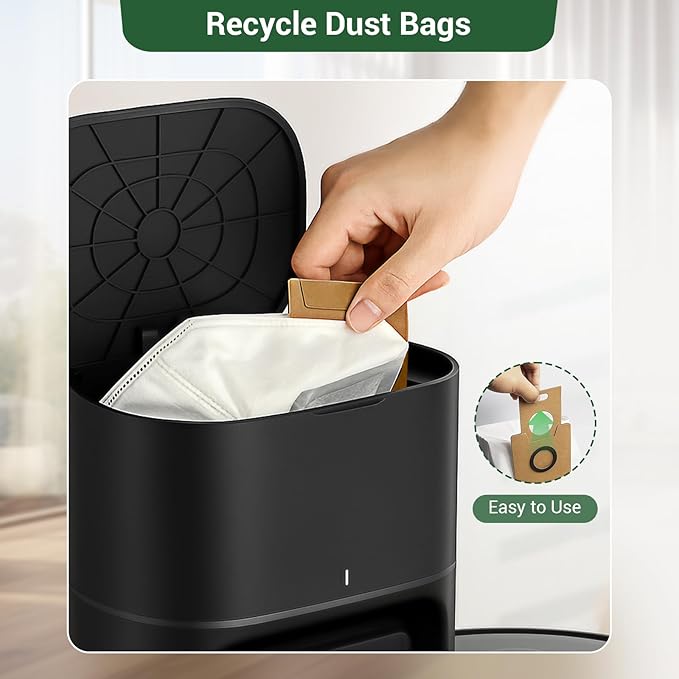 Bluevisk 14 Pack RV30 Max Plus Dust Bags Compatible with Tapo RV30 Max Plus RV20 Max Plus Robot Vacuum Bags 3L Large Capacity Heavy Duty Bags for Home Vacuum