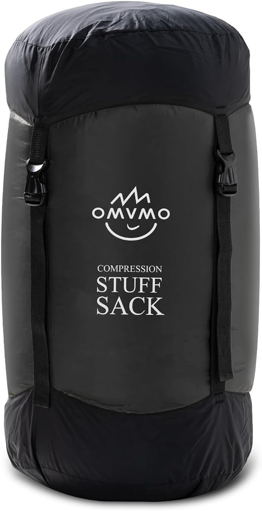 Compression Sack, 12L/19L/32L/46L/53L Water-Resistant Sleeping Bag Stuff Sack,Anti-Tear Ultra Light 400T 20D Nylon Storage Bag,Space Saving Gear for Camping Hiking Travel 1Pcs