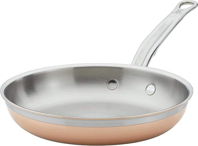 Hestan - CopperBond Collection - 100% Pure Copper Frying Pan, Induction Cooktop Compatible, 12.5-Inch