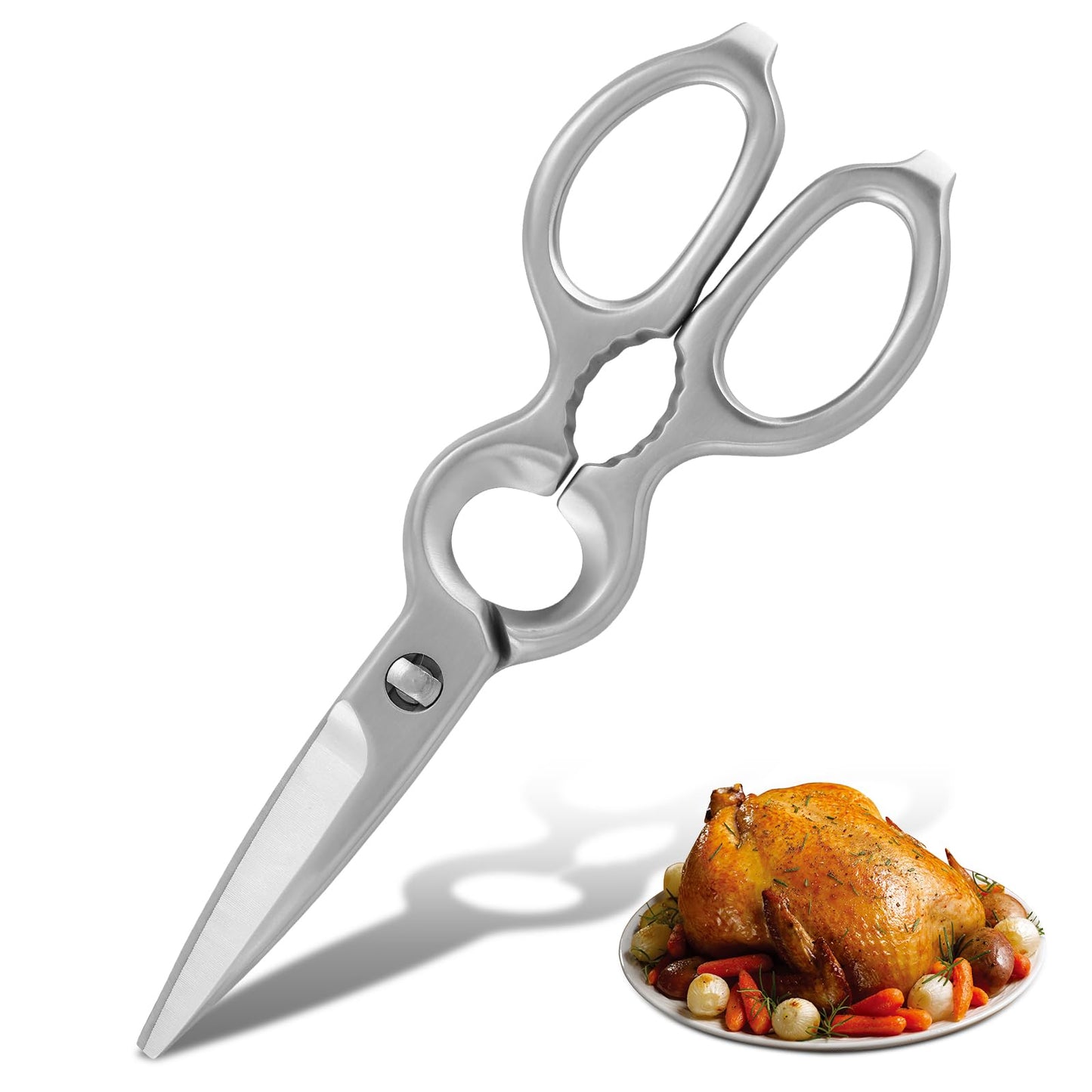 8.5”Kitchen Shears for Food Chef Scissors Heavy Duty Culinary Scissors