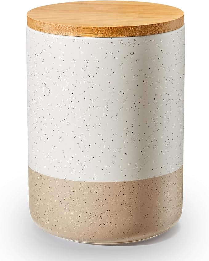 Kitchen Canister for Counter, Ceramic Food Storage Containers with Lids