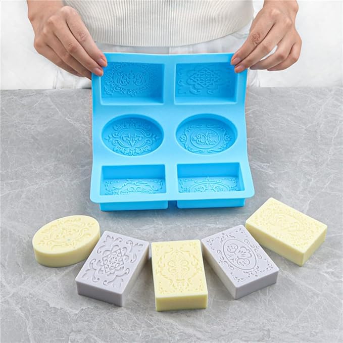 Rabbit Tube Column Silicone Soap Candle Mold Embed Soap Making Supplies Silicone Mold for Soap