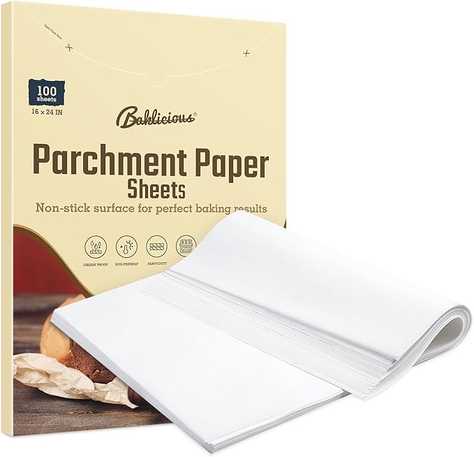 Baklicious 5.5x5.5inch 1100pcs Unbleached Non-Stick Hamburger Patty Paper Squares