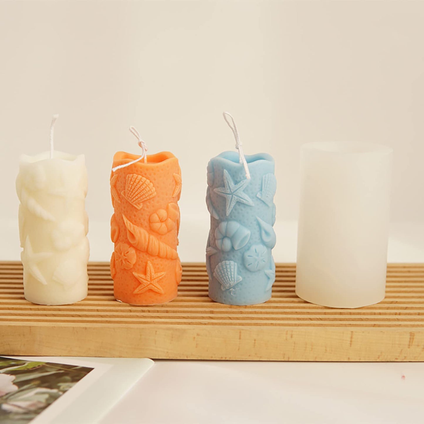3 Pack Wave Candle Molds - Multiple Size Ball, Spiral & Resin Casting Molds for Soap Making & Home Decor