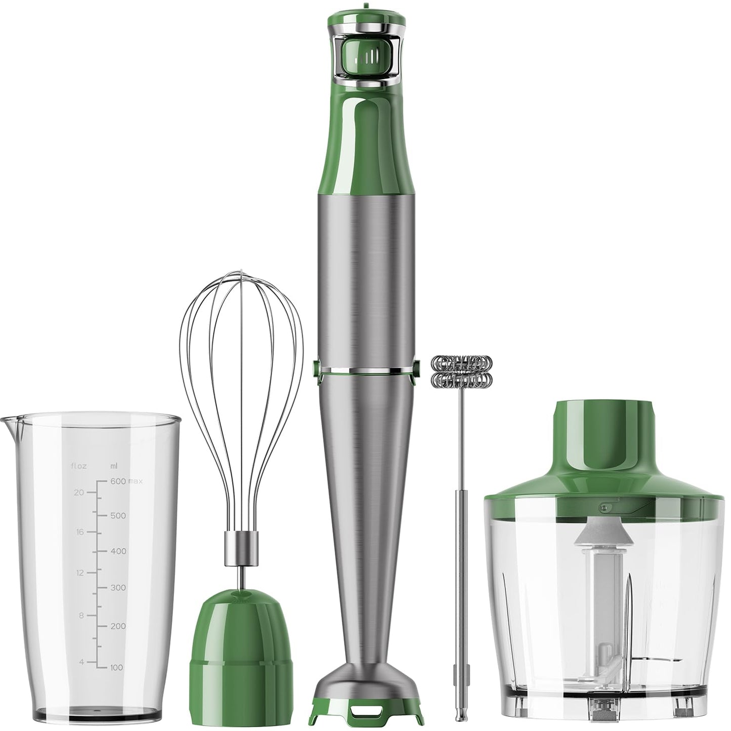 Turelar Immersion Blender Handheld Corded, 1100W 5 in 1 Hand Blender Set