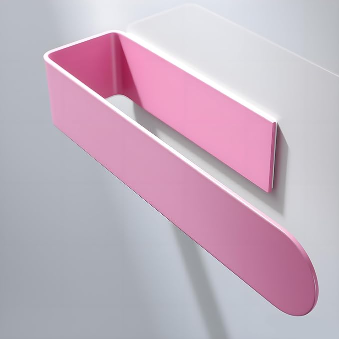 Taozun Hand Towel Holder - Pink Towel Bar for Bathroom, Kitchen, RV, Dorm Room Decor, Adhesive, Stainless Steel, 7.9 Inch, No Drill(Gift for Women/Daughter/Girlfriend)