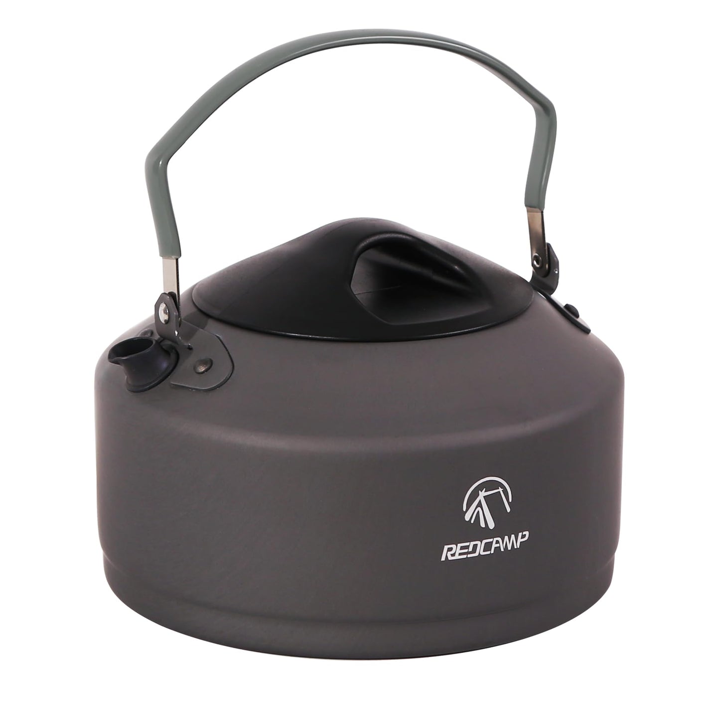 REDCAMP 0.8L Mini Outdoor Camping Kettle, Aluminum Water Pot with Carrying Bag, Compact Lightweight Tea Kettle