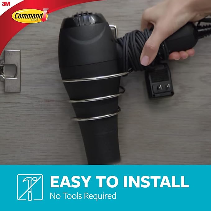 Command Towel Bar with Water Resistant Command Strips