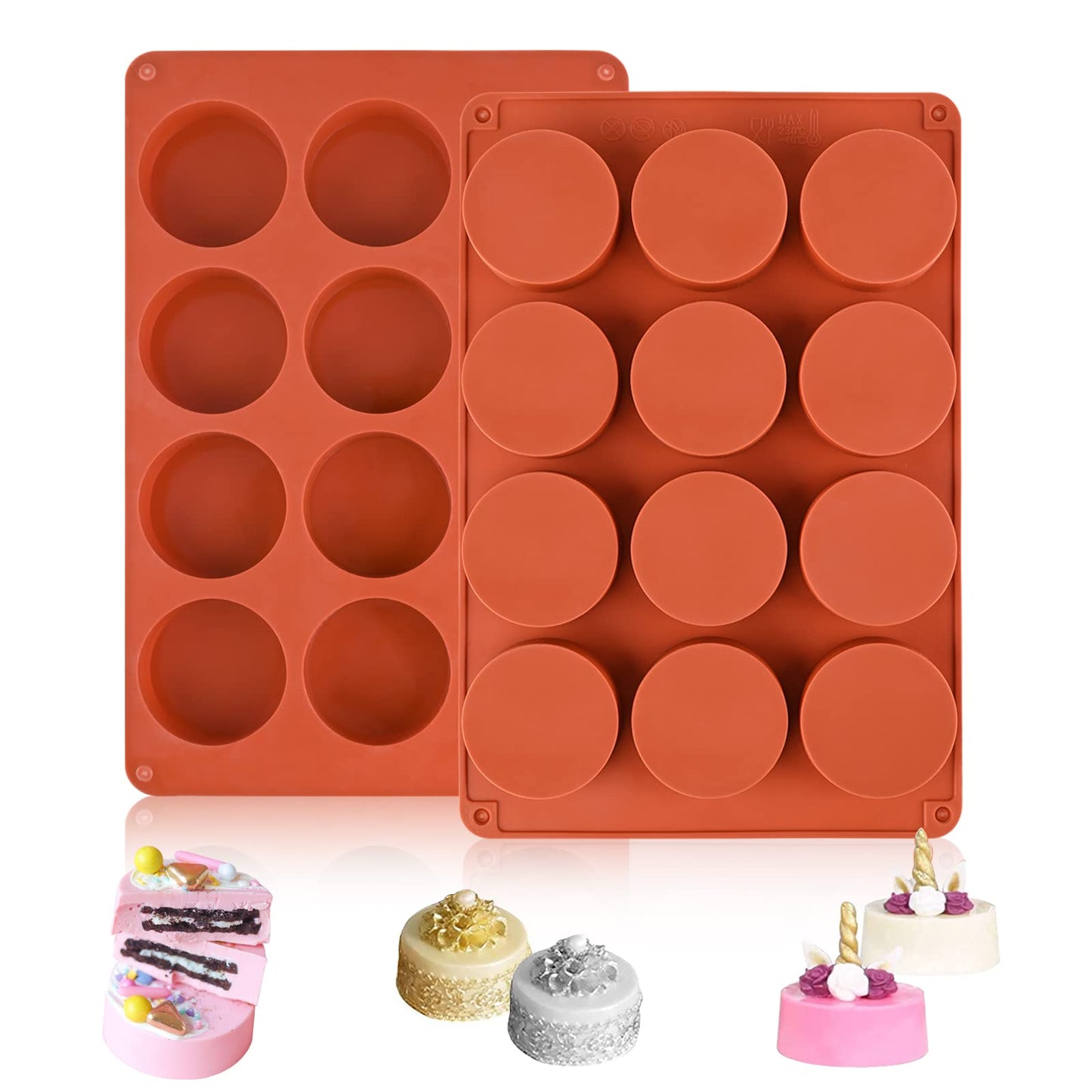 Sakolla Graduation Fondant Molds Silicone Doctoral Cap Diploma Chocolate Candy Molds Congrats Grad Congratulations Mould Cake Toppers Party Decorations for 2026 Graduation Celebration