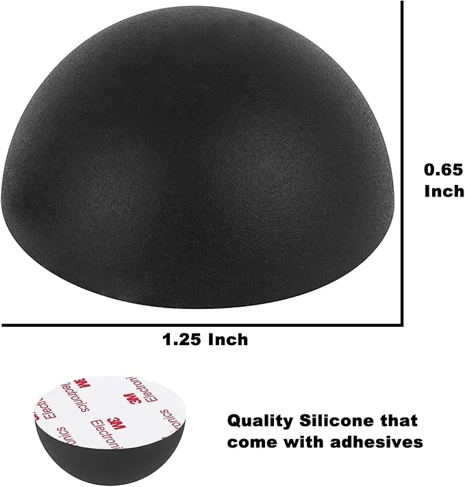 1.25" Silicone Hemisphere Bumpers Isolation Feet Rubber Non-Skid Speaker Pads